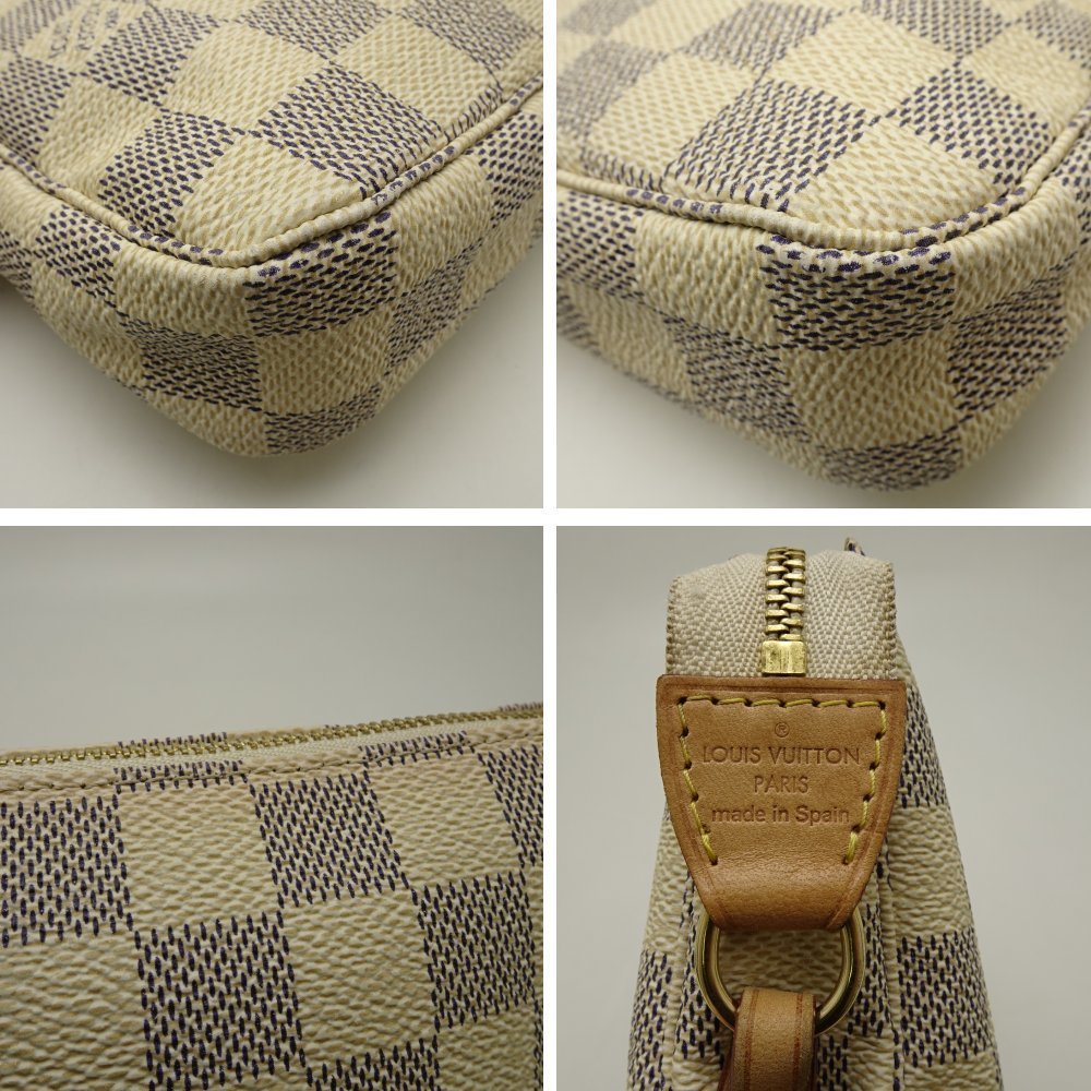Louis Vuitton Damier Azur Pochette Accessoire Accessory Pouch - Picture 5 of 8